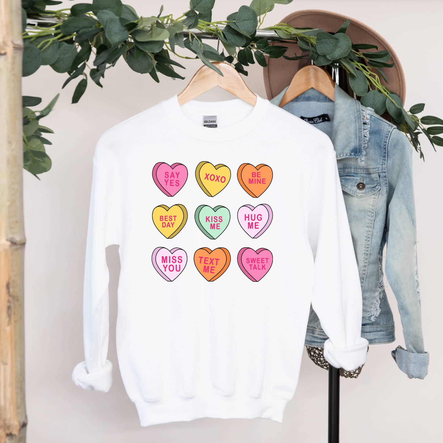 Conversation Hearts Sweatshirt