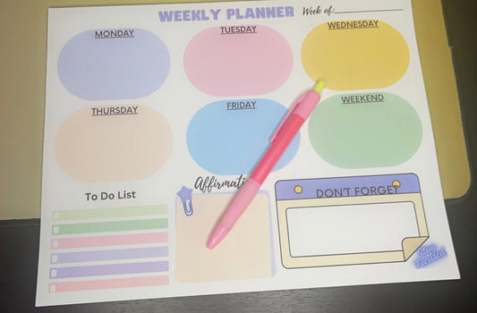 Weekly Notepad Planner