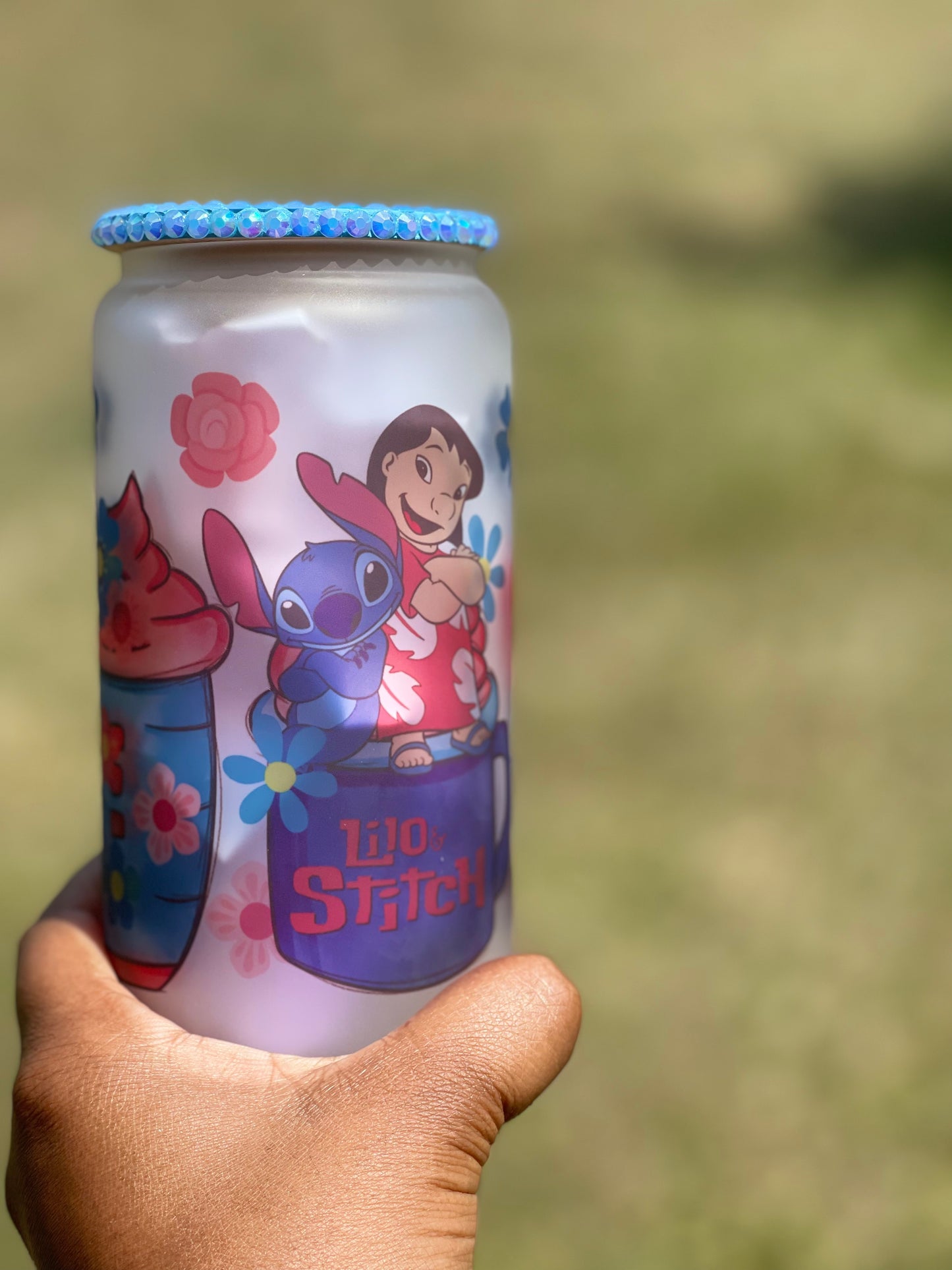 Lilo & Stitch Glass Can