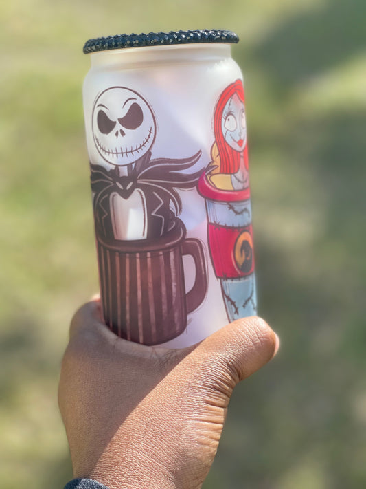 Nightmare before Christmas Glass Can